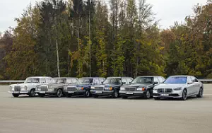   Mercedes-Benz S-class Historic model range - 2020