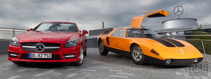   Mercedes-Benz SLK250 CDI and C111 II D - 2011 - Car wallpapers