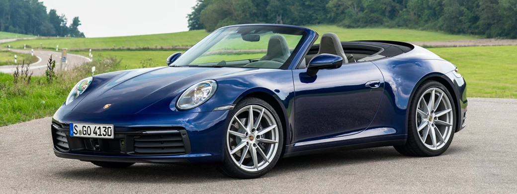   Porsche 911 Carrera Cabriolet (Gentian Blue Metallic) - 2019 - Car wallpapers