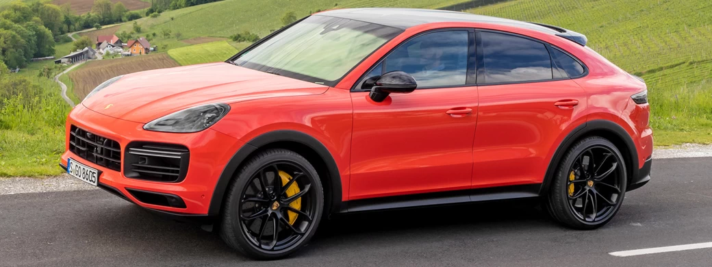   Porsche Cayenne Turbo Coupe (Lava Orange) - 2019 - Car wallpapers
